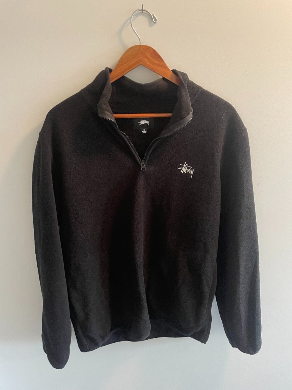 Stussy Quarter-Zip Fleece Pullover